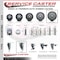 Service Caster 6 Inch Thermoplastic Rubber 38 Inch Threaded Stem Caster Set 2 Brakes SCC SCC-TS20S614-TPRB-381615-2-PLB-2 - alternate 4